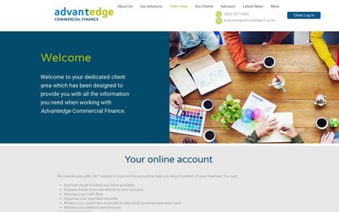 Client log in - Advantedge Commercial Finance