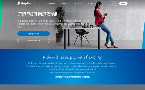 Pay for your Grab - PayPal Singapore