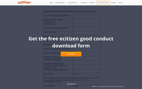 Ecitizen Good Conduct Download - Fill Online, Printable ...