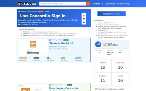 Lms Concordia Sign In - Logins-DB