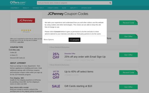 10% off JCPenney Coupon Codes & Coupons 2020 - Offers.com