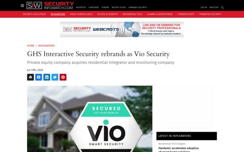 GHS Interactive Security rebrands as Vio Security | Security ...