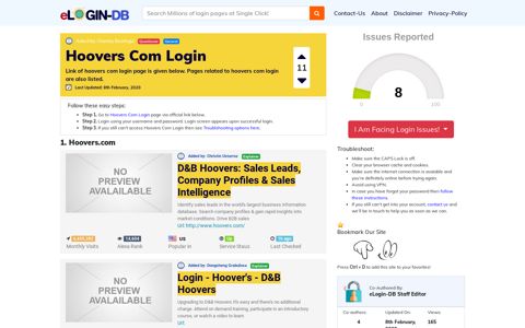 Hoovers Com Login - A database full of login pages from all ...