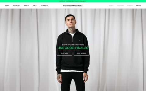 Good For Nothing Clothing - Mens and Womens British Clothing
