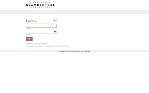Consultant Login - Cancel - Touchstone Crystal