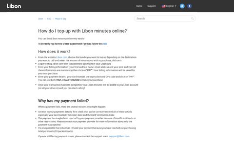 How do I top-up with Libon minutes online? – Libon