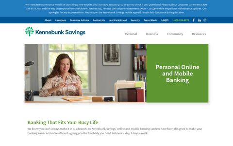 Online & Mobile Banking Services | Kennebunk Savings