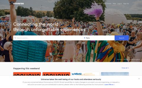 Universe: Sell Tickets, Create Events and Discover Experiences