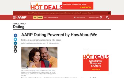 Online Dating With AARP and HowAboutWe - Find a ...