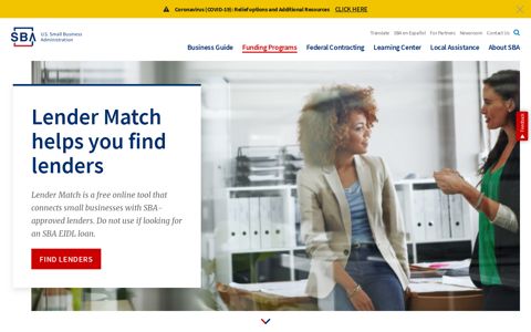 Lender Match helps you find lenders