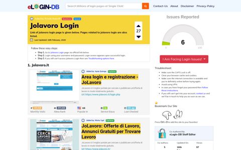 Jolavoro Login - A database full of login pages from all over ...