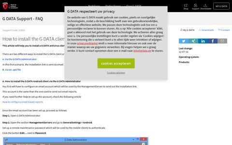 How to install the G DATA client for Android | G DATA