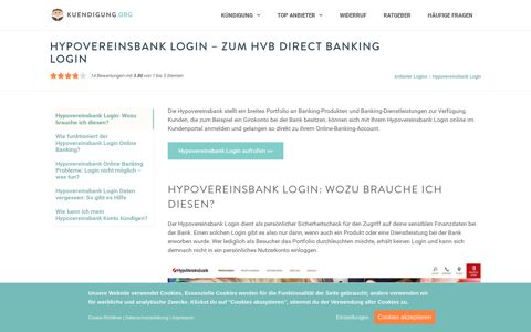 Hypovereinsbank Login – Zum HVB Direct Banking Login