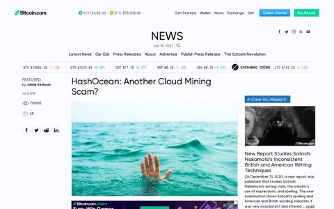HashOcean: Another Cloud Mining Scam? | News Bitcoin News
