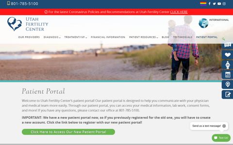 Patient Portal | Fertility Center in Utah