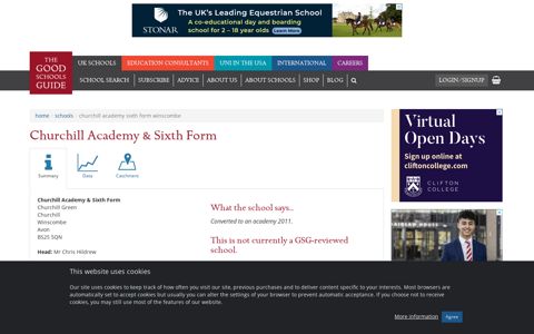 Churchill Academy & Sixth Form, Winscombe | The Good ...