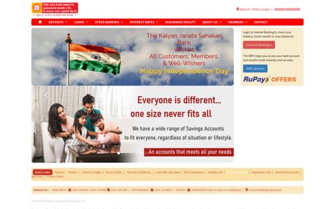 The Kalyan Janata Sahakari Bank Ltd. Welcomes You!