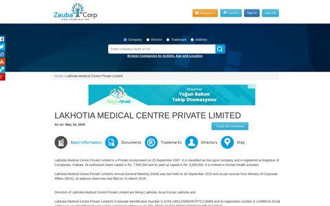 LAKHOTIA MEDICAL CENTRE PRIVATE LIMITED - Company ...