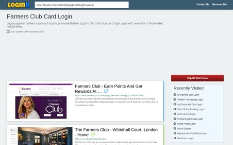 Farmers Club Card Login - Loginii.com