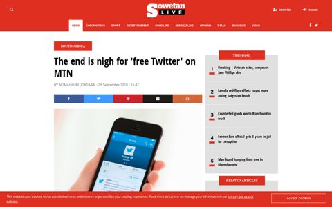 The end is nigh for 'free Twitter' on MTN - SowetanLIVE