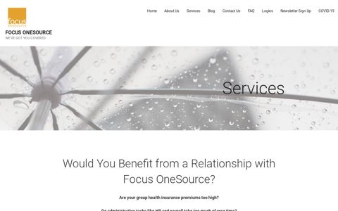Services - Focus OneSource