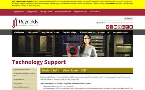 Student Information System (SIS) | Reynolds Community ...