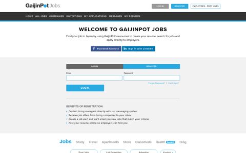Jobseeker Login ‹ GaijinPot Jobs
