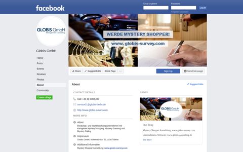 Globis GmbH - About | Facebook