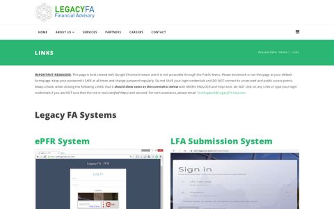 Links - Legacy FA