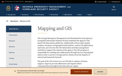 Mapping and GIS | Georgia Emergency Management and ...