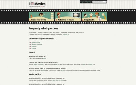 Frequently asked questions - iCheckMovies.com