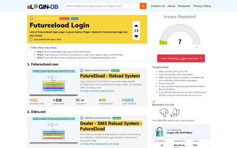 Futureeload Login - A database full of login pages from all ...