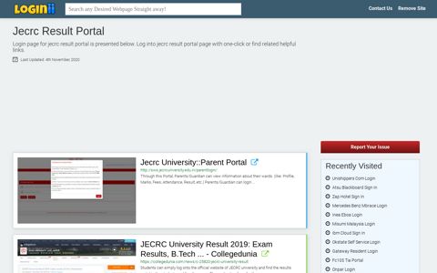 Jecrc Result Portal - Loginii.com