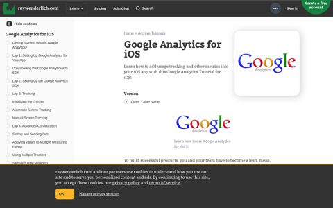 Google Analytics for iOS | raywenderlich.com