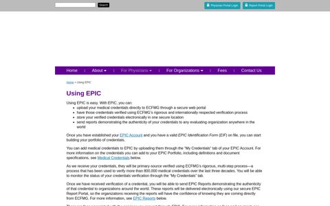 EPIC | For Physicians: Using EPIC