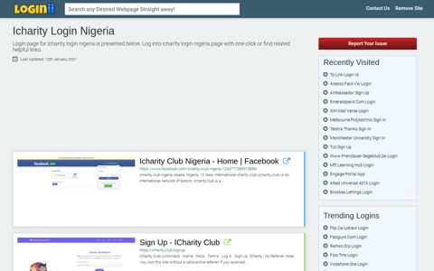 Icharity Login Nigeria - Loginii.com