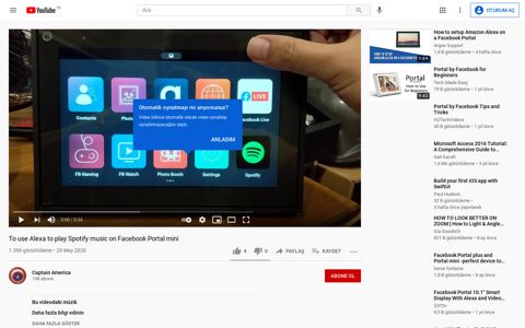 To use Alexa to play Spotify music on Facebook Portal mini