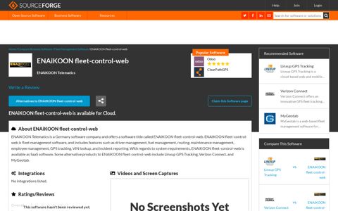 ENAiKOON fleet-control-web Reviews and Pricing 2020