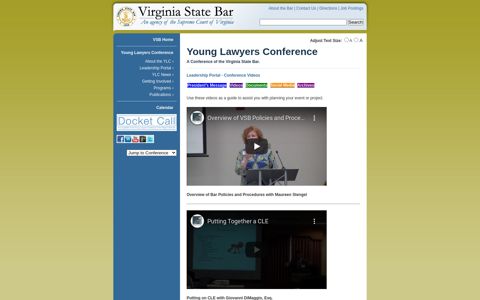 Young Lawyers Conference - Virginia State Bar