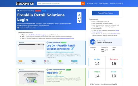 Franklin Retail Solutions Login - Logins-DB