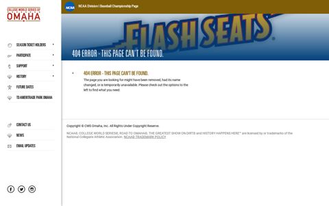 Flash Seats Information - CWS of Omaha, Inc.