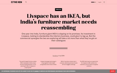 Livspace has an IKEA, but India's furniture market needs ...