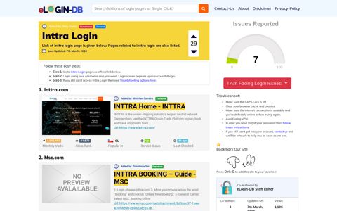 Inttra Login - A database full of login pages from all over the ...