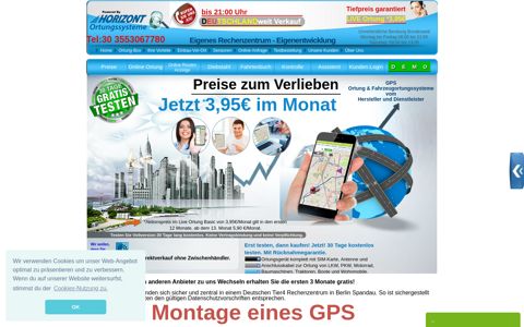 Spartarif GPS Ortung, PKW-LKW-KFZ Ortung >> HORIZONT ...
