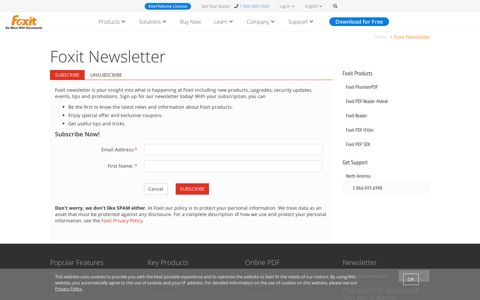 Foxit Newsletter | Foxit Software