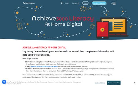 Achieve3000 Literacy at Home Digital