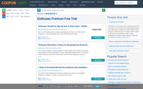 Einthusan Premium Free Trial - 12/2020 - Couponxoo.com