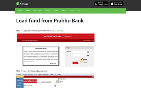 Load fund from Prabhu Bank - eSewa