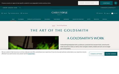 The art of the goldsmith - Christofle