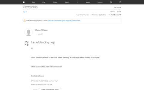 frame blending help - Apple Community